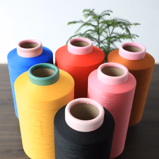 Colorful Nylon Yarn Monofilament Spandex/Polyester Filament Yarn for Fabric