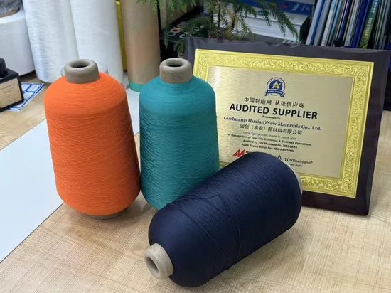 Colorful Nylon Yarn Monofilament Spandex/Polyester Filament Yarn for Fabric